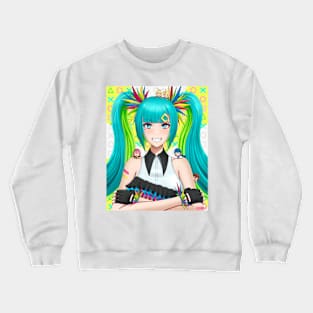 Colorful miku Crewneck Sweatshirt